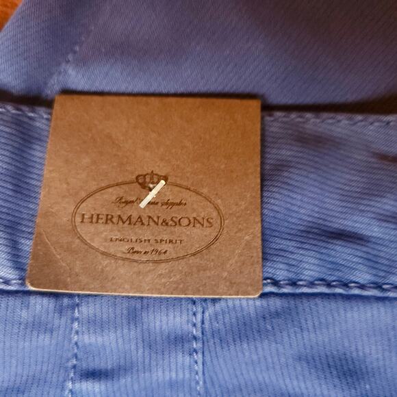 HERMAN & SONS Chino Pant Trousers Navy Italian sz 56 / US sz 40 NWT | MSRP: $187 - Picture 4 of 8